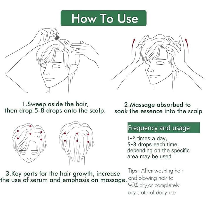 زيت نمو الشعر وملف فراغ الشعر زيت علاج الفراغ وننمو الشعر وزيادة الكثافة وتترطيب منتج طبيعي وآمنة 100% 30مل - Image 3